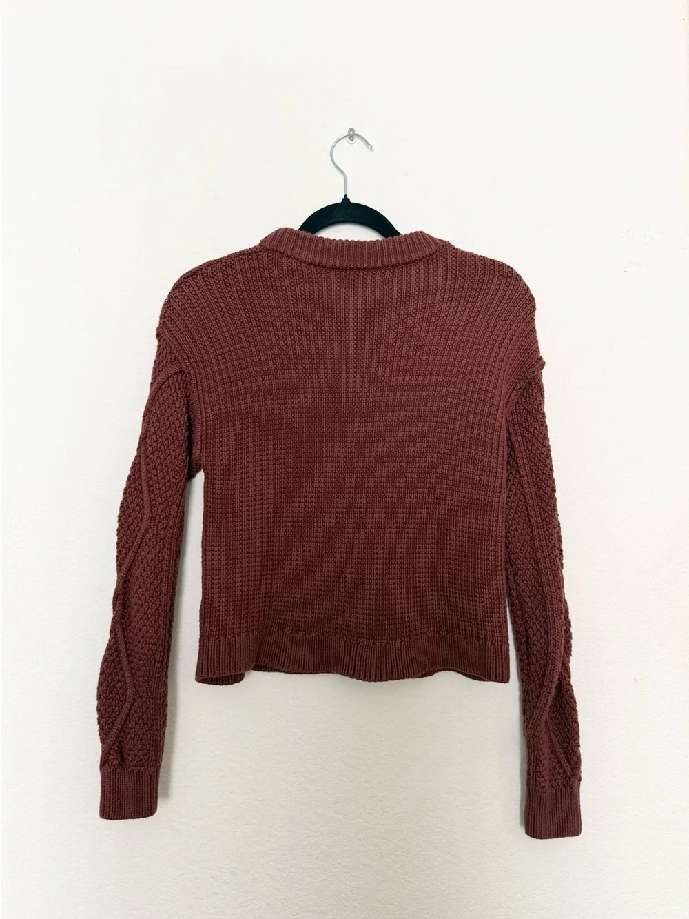 🤎 quince cable knit autumn sweater
